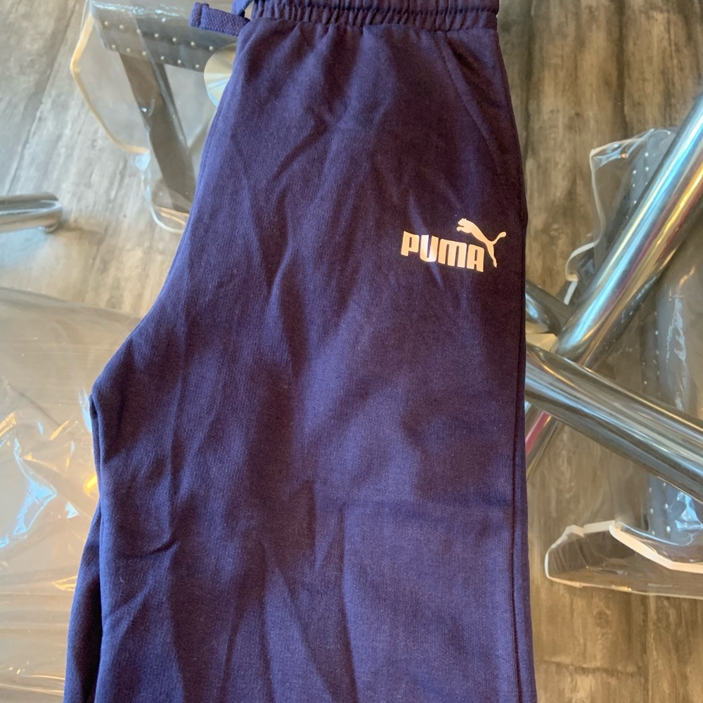 PUMA Kids Joggers in Navy Blue